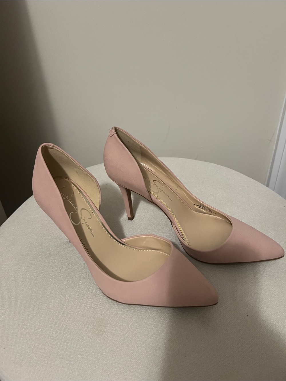 Jessica Simpson Pink Pointed-Toe Stiletto Pumps